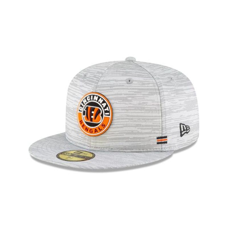 NFL Cincinnati Bengals Official Fall Sideline 59Fifty Fitted (WOM3570) - Grey New Era Caps